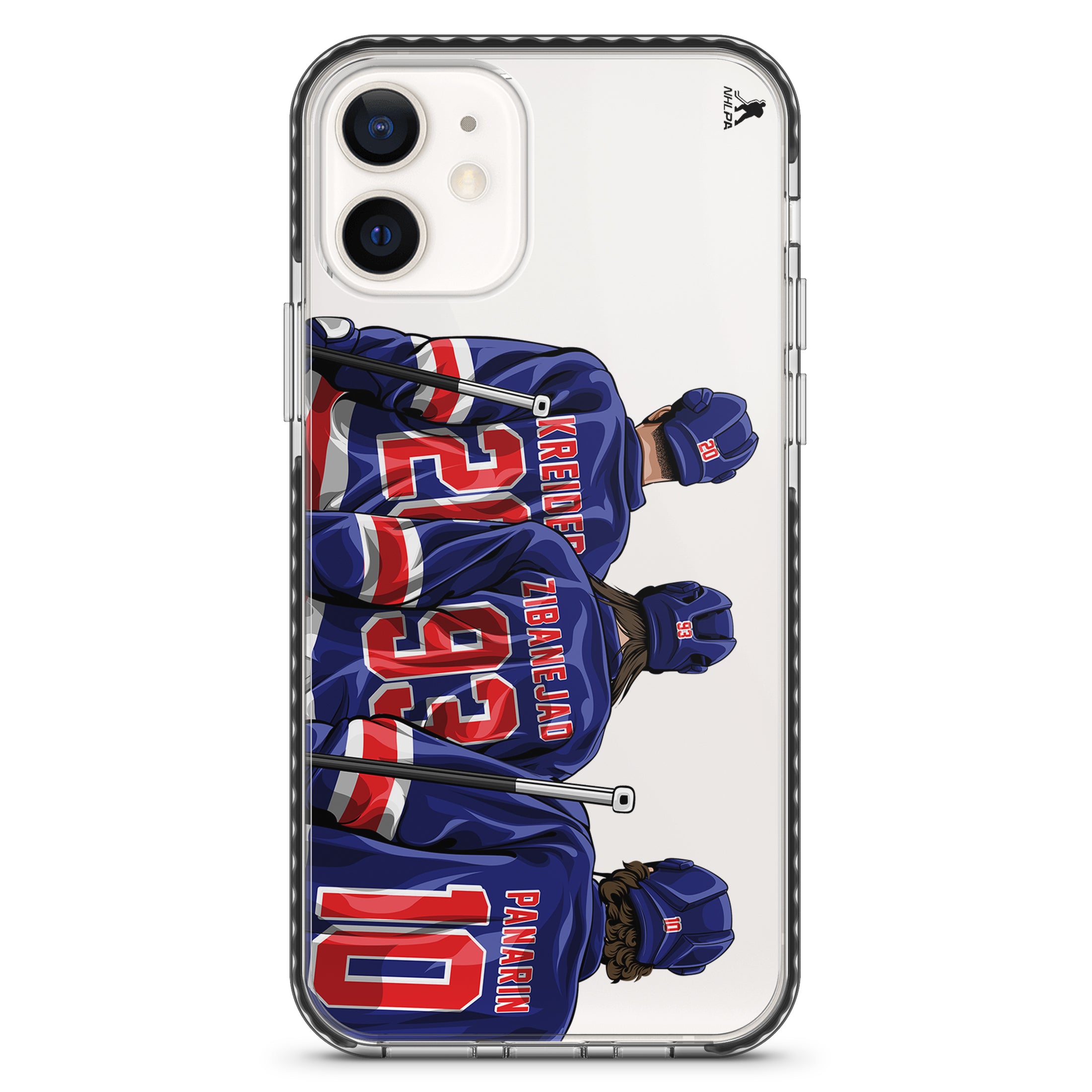 New York Trio (Hockey) Clear Series Phone Case