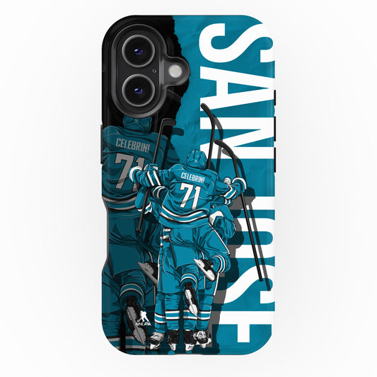 San Jose - Celebrini Jump Series Phone Case